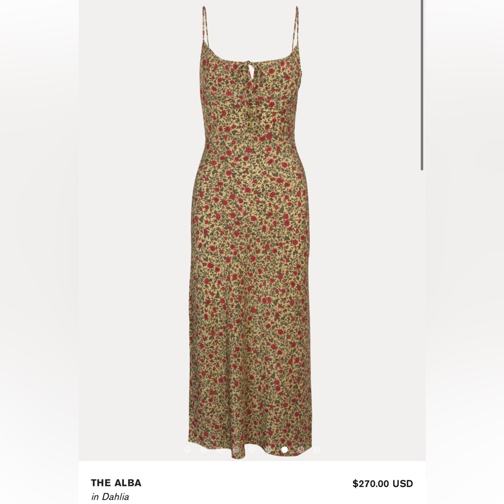 Realisation Par ‘The Alba’ Floral Slip Dress in Dahlia